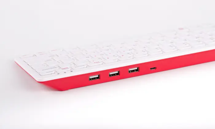 Tangentbord Raspberry Pi - röd/vit @ electrokit (2 av 2)