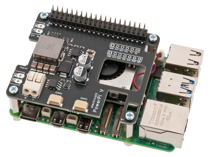 Power Supply HAT för Raspberry Pi 5 - 6-36V 5A @ electrokit (3 av 7)