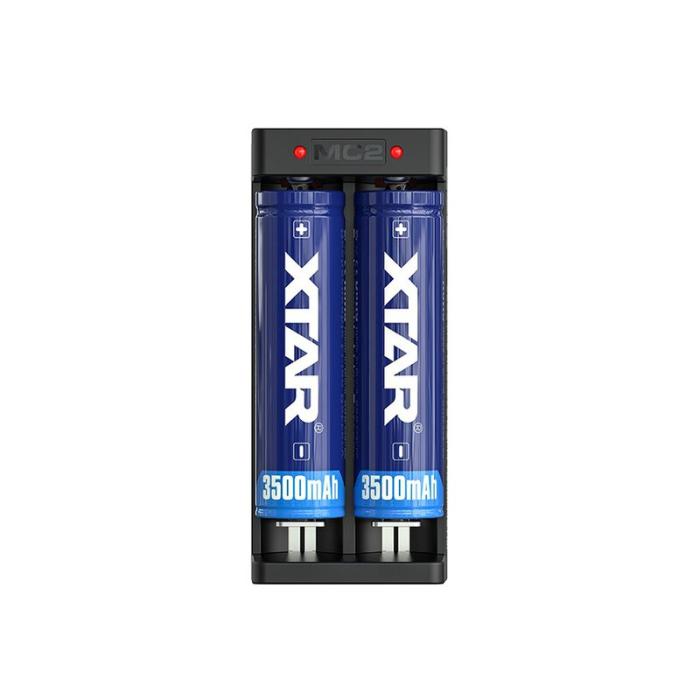 Batteriladdare Li-Ion 1A för 2x 18650 Xtar MC2 @ electrokit (4 av 7)