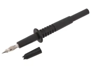 Nålspets IC 4mm svart @ electrokit