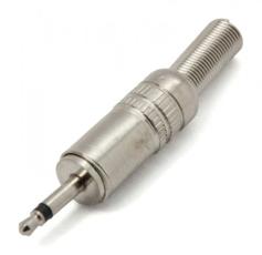 2.5mm hane 2-pol mono metall skydd @ electrokit