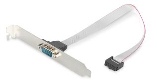 Serial port for for PC - 1x DB9 male 0.25m @ electrokit