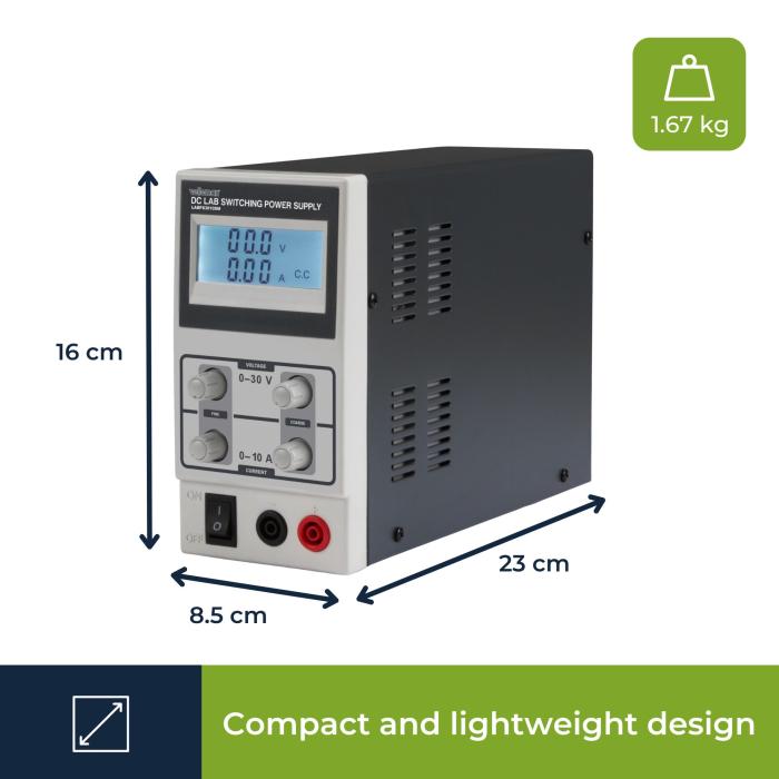 Labaggregat 0-30V 0-10A @ electrokit (4 av 4)