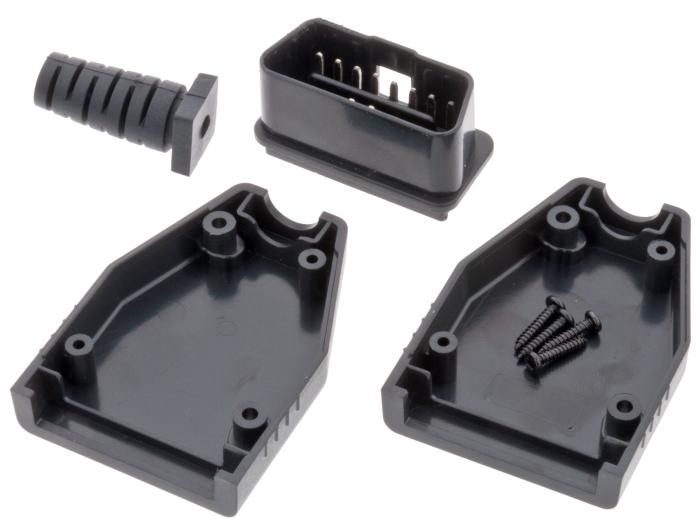 OBD2 connector male with housing @ electrokit (1 of 4)