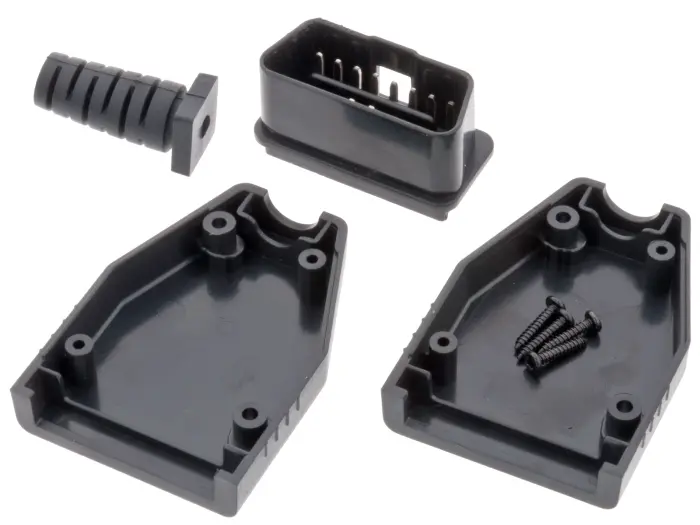 OBD2 connector male with housing @ electrokit (1 of 4)