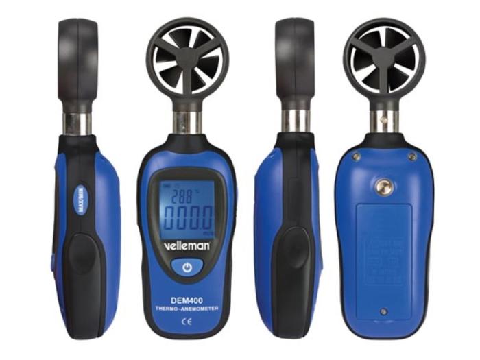 Luftflödesmätare / vinghjulsanemometer 0.3-30 m/s @ electrokit (2 av 2)