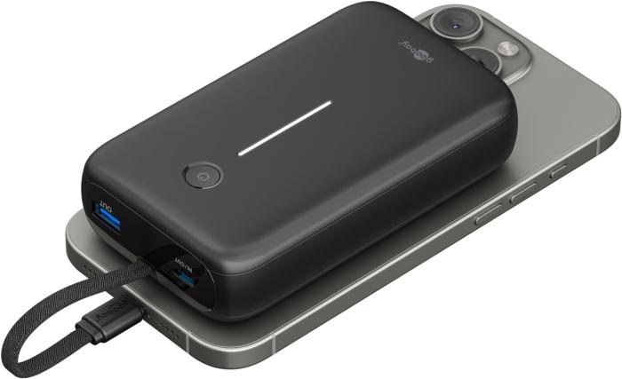 Power bank 20000 mAh USB-C PD + USB-A 20W built-in cable @ electrokit (2 of 11)