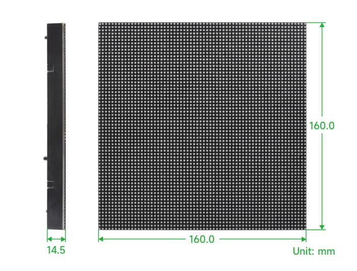 Full-color panel 2.5mm RGB-LED matrix 64x64px 160x160mm P2.5 @ electrokit (6 of 7)