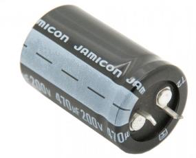 El.lyt 470uF 200V 105C ø25x40mm @ electrokit