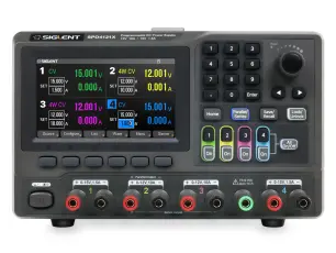 Labbaggregat 4-kan 15V/12V 1.5A/10A 285W Siglent SPD4121X @ electrokit