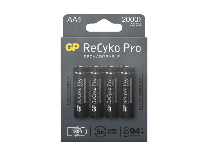 Batteri 1.5V LR6 / AA GP ReCyco Pro 4-pack @ electrokit (1 av 2)