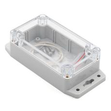 Enclosure 115x65x40mm clear lid and flange ABS IP65 @ electrokit