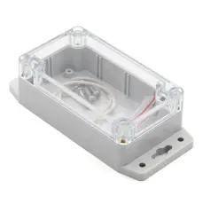 Apparatl&aring;da 115x65x40mm transp lock och fl&auml;ns ABS IP65 @ electrokit