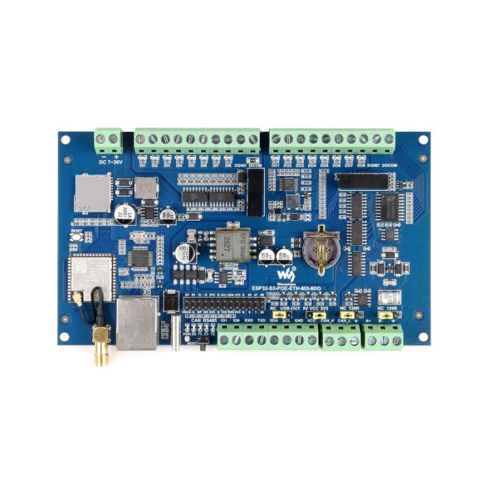 PLC with 8-kanal I/O, ESP32-S3 PoE WiFi @ electrokit (5 of 11)