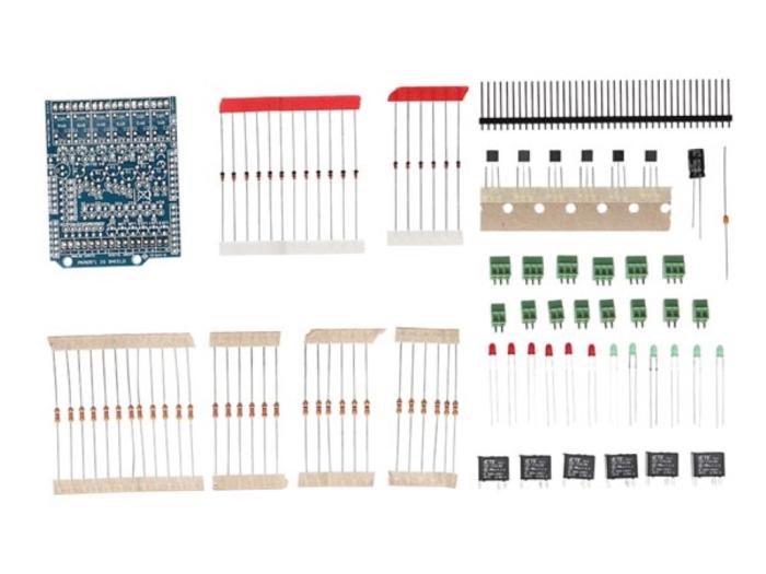 I/O shield with 6x relays for UNO R3/R4 - soldering kit @ electrokit (5 of 5)