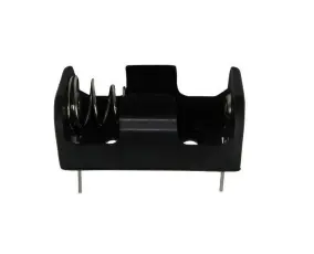 Battery holder 1x 1/2AA PCB (THT) @ electrokit