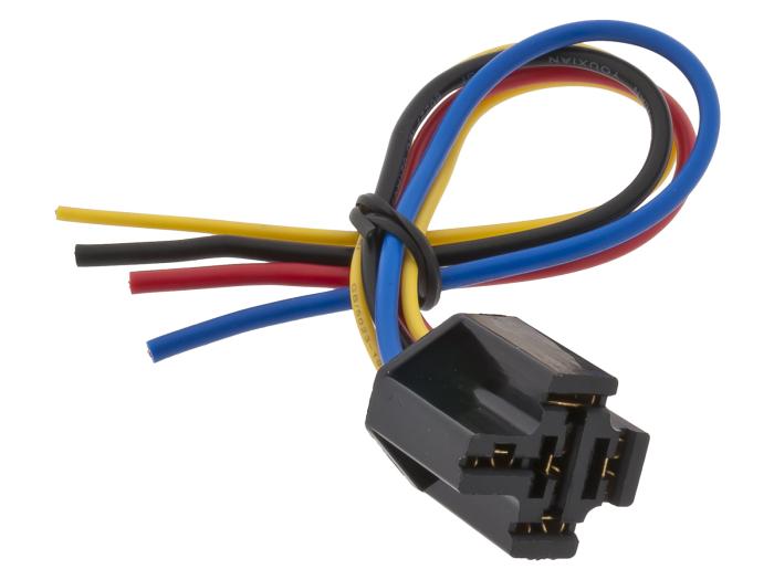 Reläsockel 40A för frodonsrelä 5-pin 0.2m @ electrokit (2 av 2)