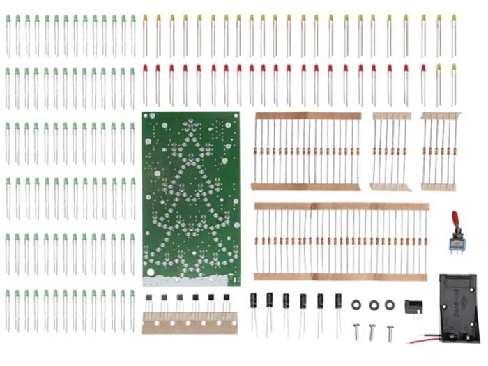Stor blinkande julgran med 134 LED - byggsats @ electrokit (3 av 3)