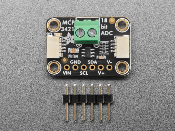 18-bit ADC 1-kanal med 8x PGA, QWIIC och skruvterminal @ electrokit (4 av 7)