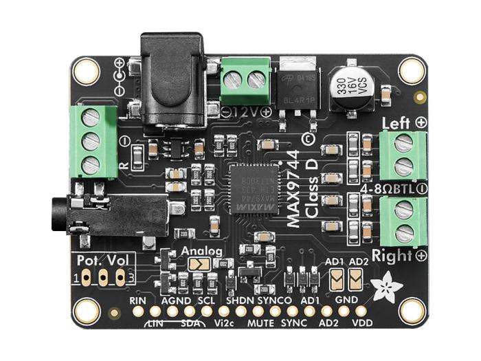 MAX9744 Förstärkarmodul stereo Klass-D 20W @ electrokit (1 av 8)