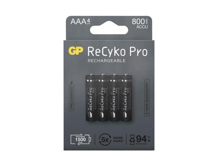 Batteri 1.5V LR03 / AAA GP ReCyco Pro 4-pack @ electrokit (1 av 2)
