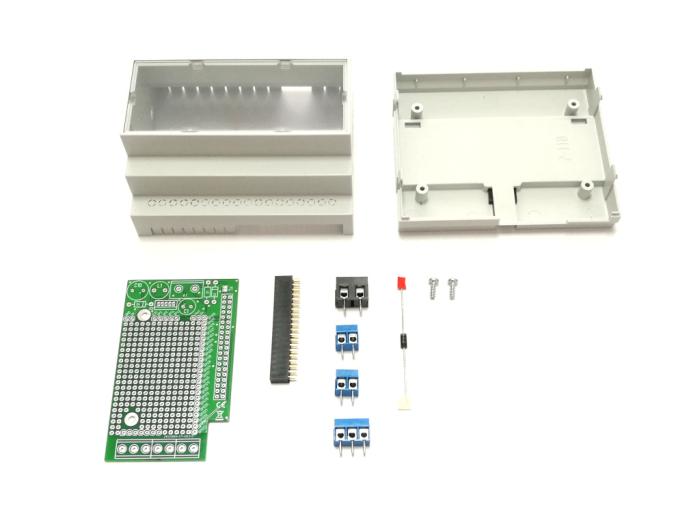 Inbyggnadslåda för Raspberry Pi 4 - DIN-skena @ electrokit (6 av 10)