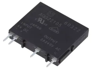 Halvledarrelä SSR PCB 4-6VDC / 75-264VAC 2A @ electrokit