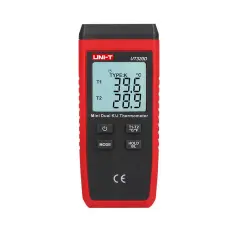 Labbtermometer 2-kanaler Uni-T UT320D -50°C till 1300°C @ electrokit