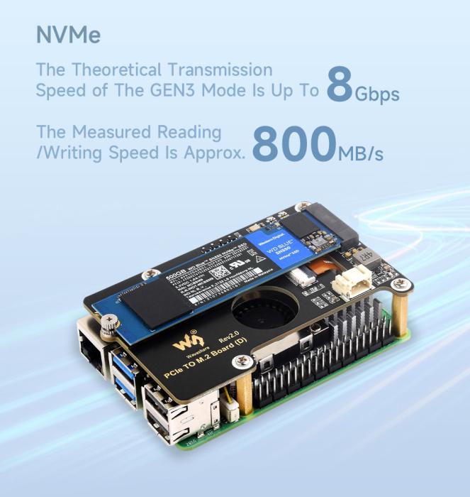 PCIe to M.2 HAT for Raspberry Pi 5 @ electrokit (11 of 16)