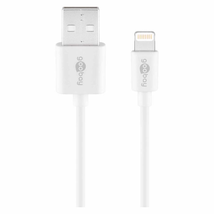 2-port USB-laddare 12W 2.4A för iPhone vit MFi-certifierad @ electrokit (3 av 4)