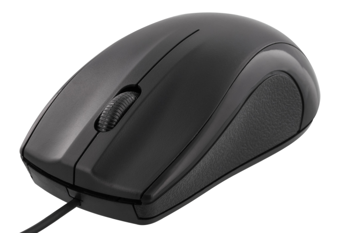 Optisk USB-A-mus - svart @ electrokit (2 av 3)
