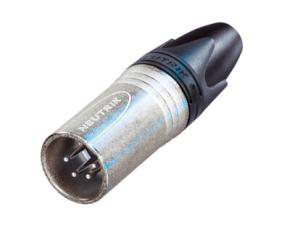 XLR 4-pol hane silver @ electrokit