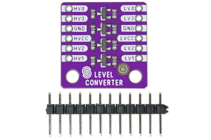 Nivåomvandlare 4 kanaler dubbelriktad 3.3V -- 5V @ electrokit (4 av 4)