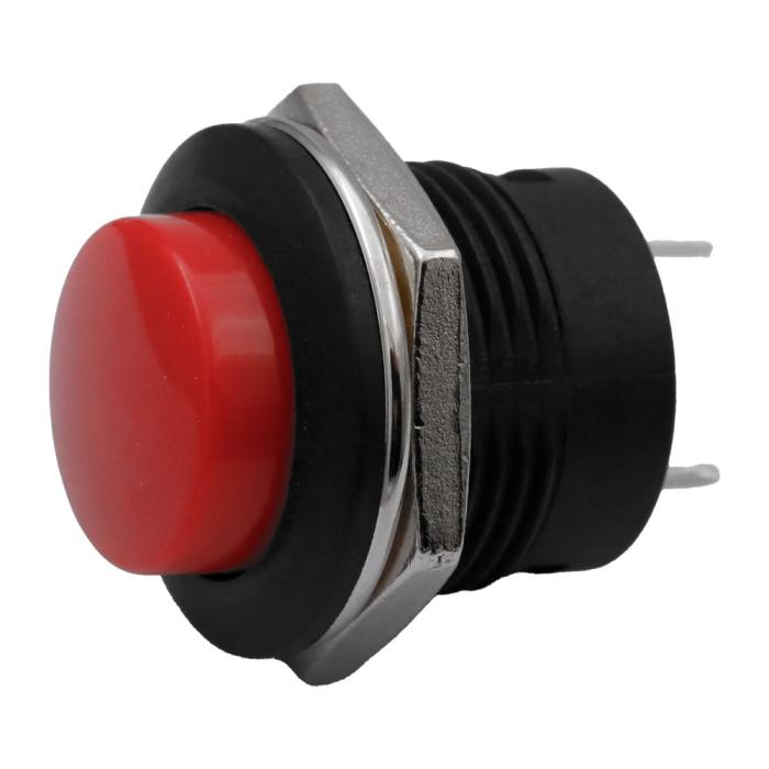 Push button ø16mm 1-p off-(on) red @ electrokit (1 of 1)