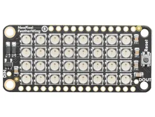 NeoPixel FeatherWing - 4x8 RGB LED @ electrokit
