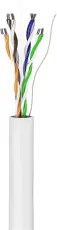 Installationskabel Cat6 U/UTP CCA solid vit 100m @ electrokit