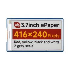 3.7" E-Ink 416x240px HAT red/yellow/black/white f&ouml;r Raspberry Pi @ electrokit