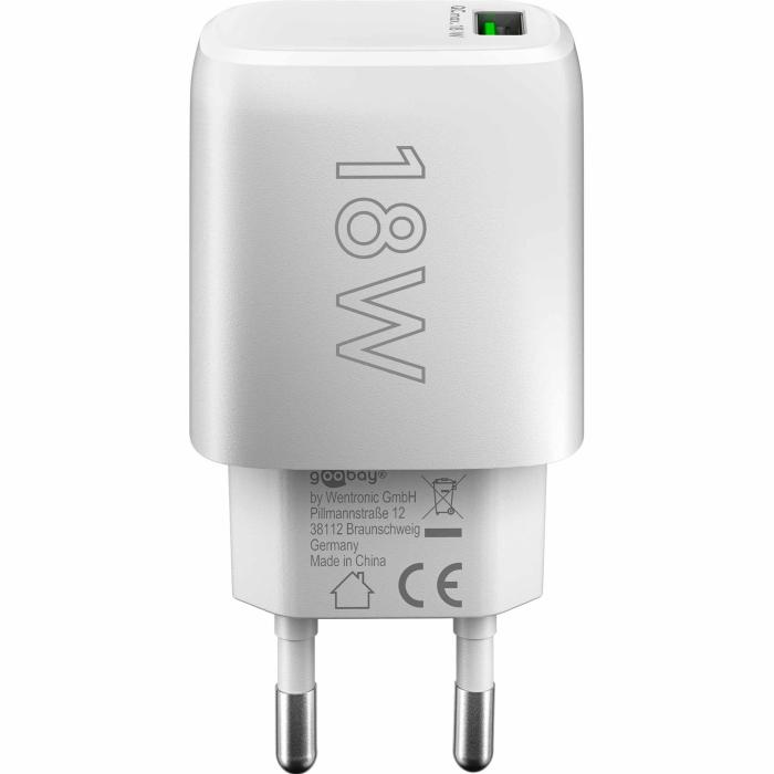 USB fast charger QC 3.0 18W white @ electrokit (3 of 3)