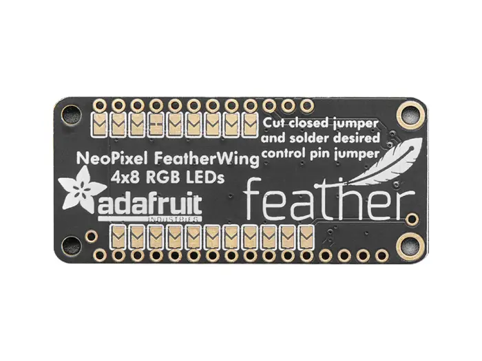 NeoPixel FeatherWing - 4x8 RGB LED @ electrokit (2 av 6)