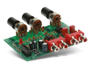 Volume and tone control with preamplifier - soldering kit @ electrokit