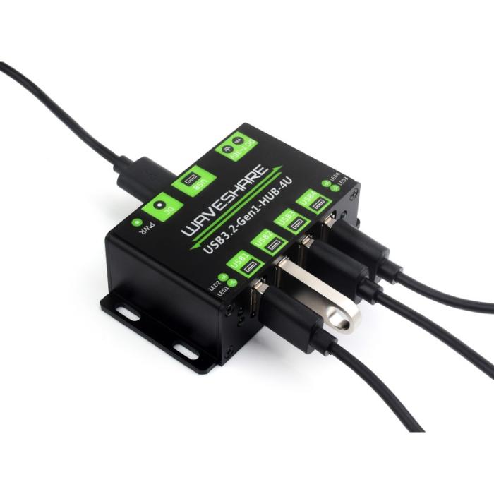 USB3.2 Hub 4 port USB-A 5 Gbit/s - Industrial Grade @ electrokit (5 of 6)