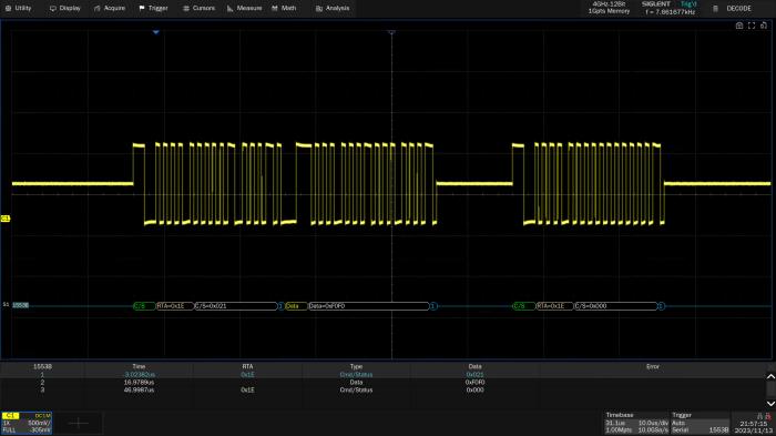 MIL-STD-1553B trigger and decode SDS7000A-1553B @ electrokit (1 av 1)