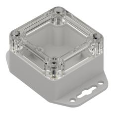 Enclosure 60x40x30mm clear lid ABS IP65 @ electrokit