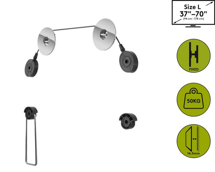 Ultratunt TV-väggfäste, EasyMount Universal @ electrokit (2 av 7)