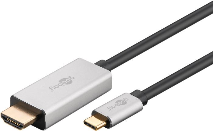 HDMI 2.1 till USB-C kabel (4K@120Hz) 2m svart @ electrokit (2 av 2)