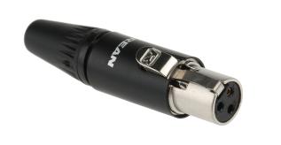 XLR Mini 3-pol hona @ electrokit