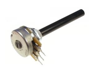 Pot 1kohm lin PC20BU - l&aring;gt signalbrus @ electrokit