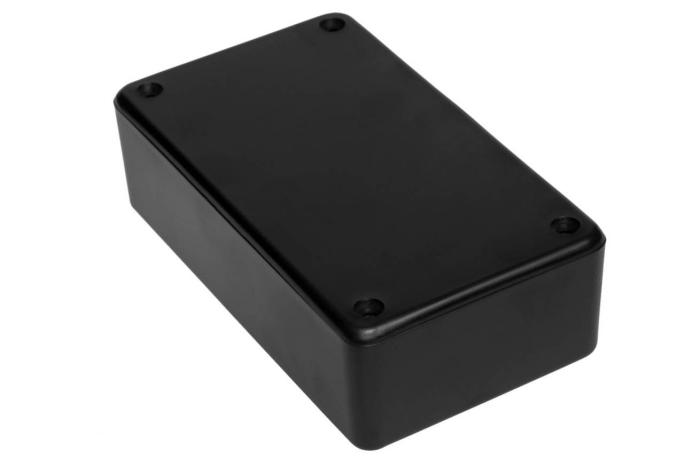 Apparatlåda 124x71x38mm svart @ electrokit (1 av 3)