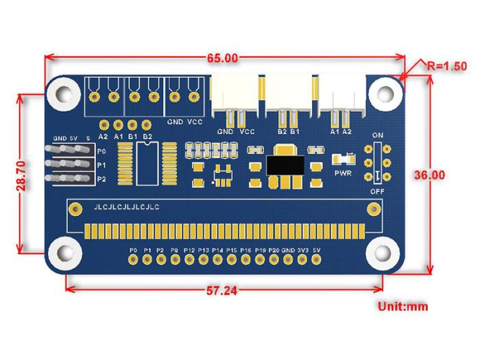 Motordrivare och servokort för micro:bit @ electrokit (6 av 6)