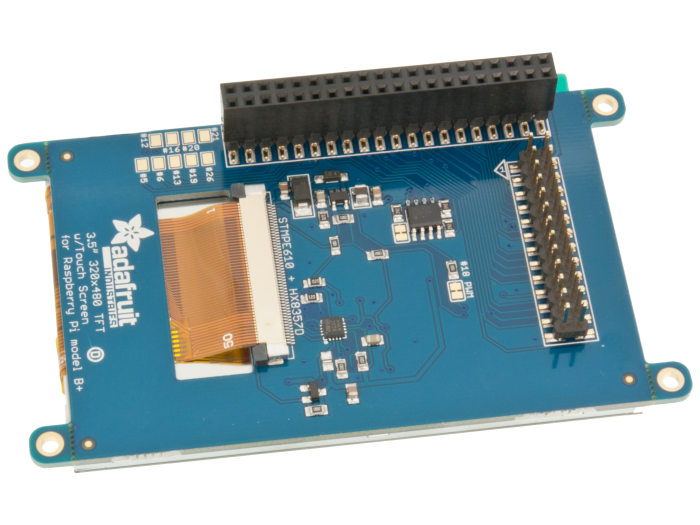 PiTFT+ 480x320 TFT-skärm med touch @ electrokit (2 av 9)